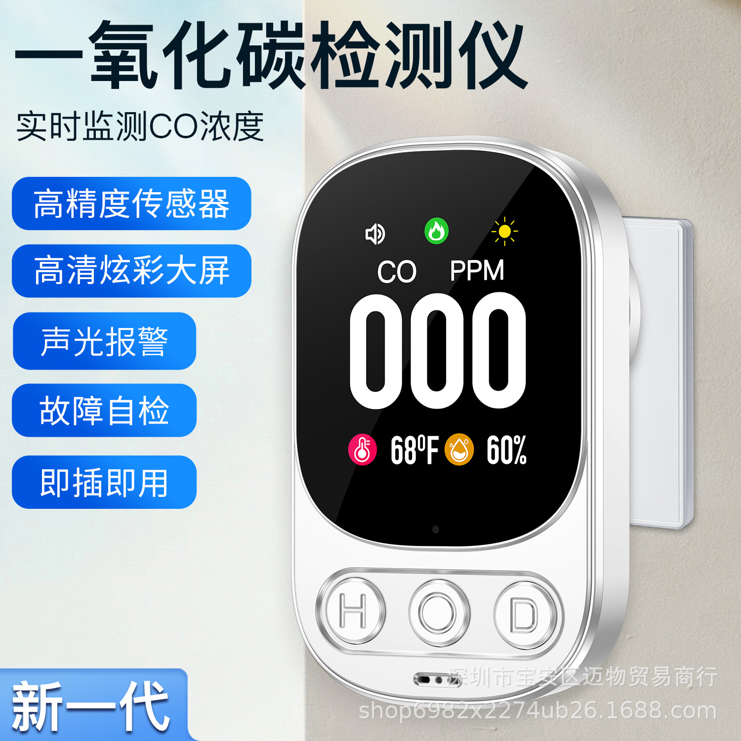 Новый переносной детектор угарного газа для дома, прямой детектор угарного газа, взрывы на Amazon