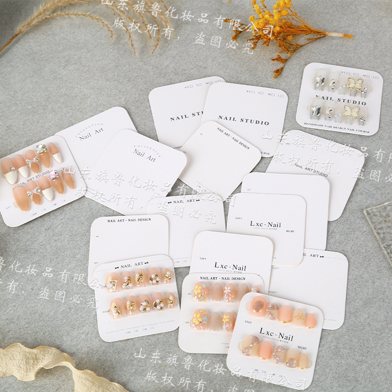 Wear a cardboard display board nail art small card color card photo props thick minimalist multi-style paper card