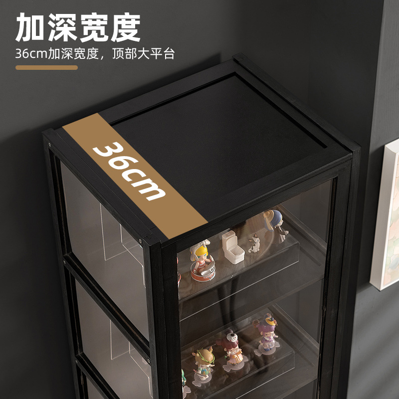 Display Cabinet Floor-Standing Simple Living Room Storage Cabinet Bedroom Storage Cabinet Office Fun Simple Storage Cabinet Bookcase