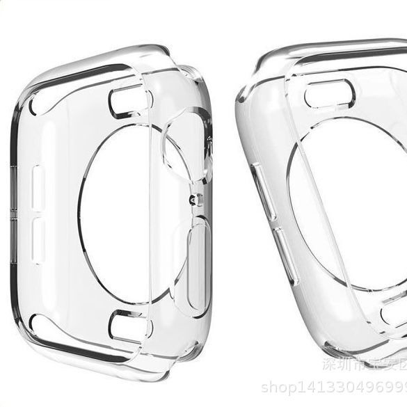 For Apple Watch Case Apple Watch S10 Ultra2 Case TPU Hollow Half Transparent Soft Case