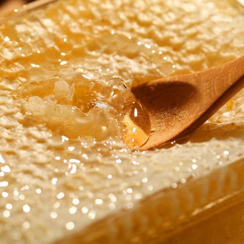 Honeycomb Honey Chewable Boxed Honey from Baihua Farm, Natural Old Honeycomb Honey Block Snacks