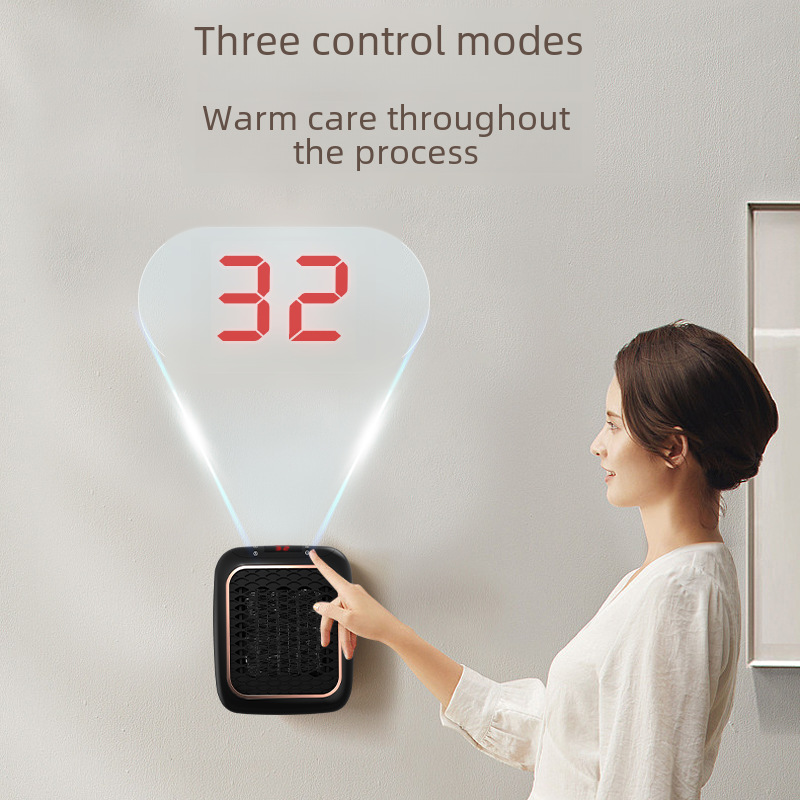 Heater electric heater desktop small sun power saving small electric heater quick heating fan Square