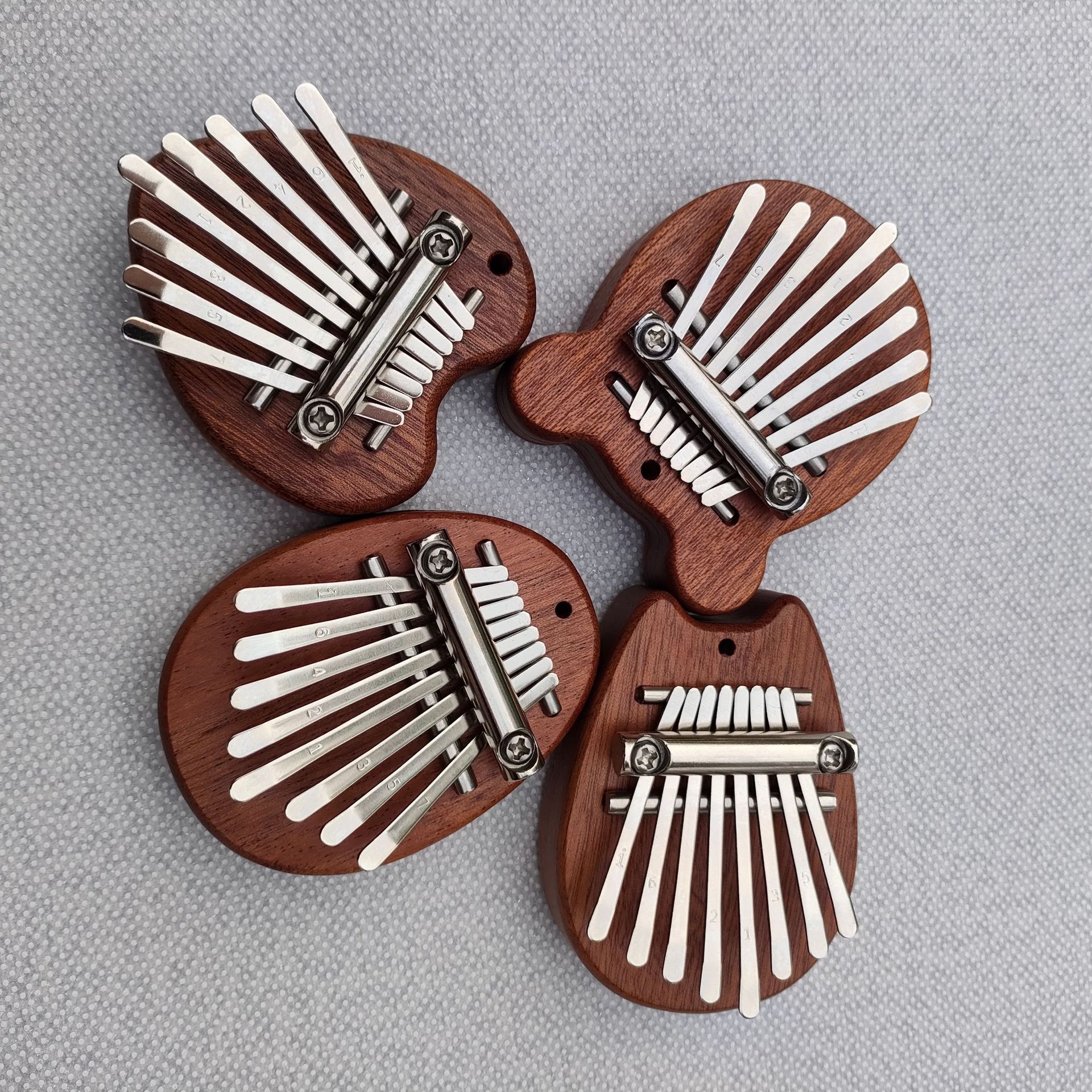 Foreign Trade Exclusive Small 8-Tone Thumb Piano Pendant Mini Kalimba Dropshipping Labeling Cross-Border Hot-Selling Finger Piano