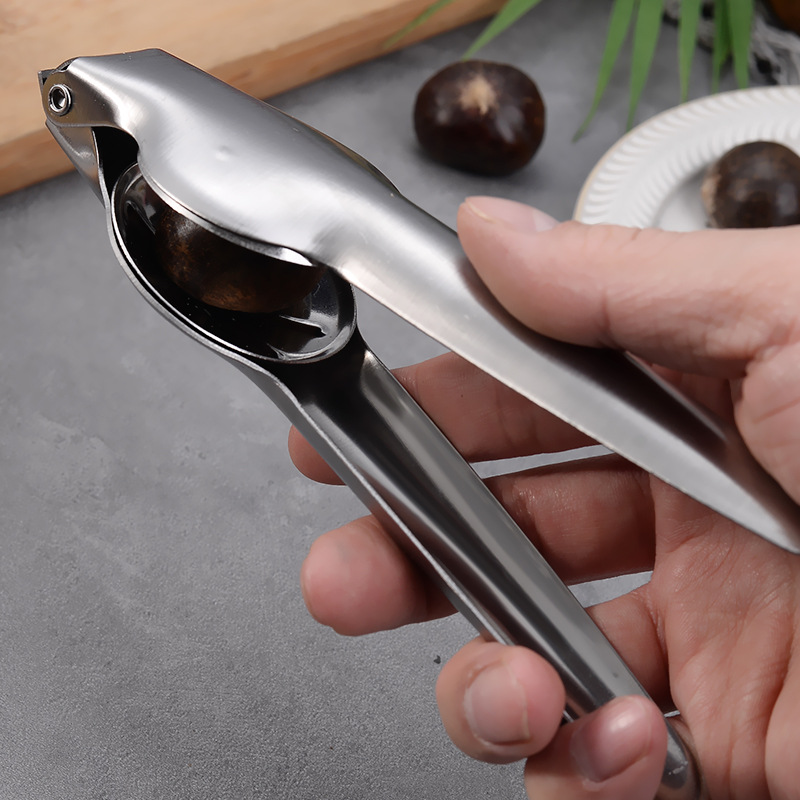 [Directly from the Manufacturer] Stainless Steel Chestnut Opener, Chestnut Peeling Tool, Cross Chestnut Clip, Household Cutting Knife