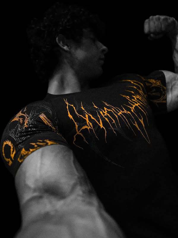 Breathedivinity2025 New Venom Fitness Short-Sleeved Sports Elastic Quick-Drying Tights for Men and Women