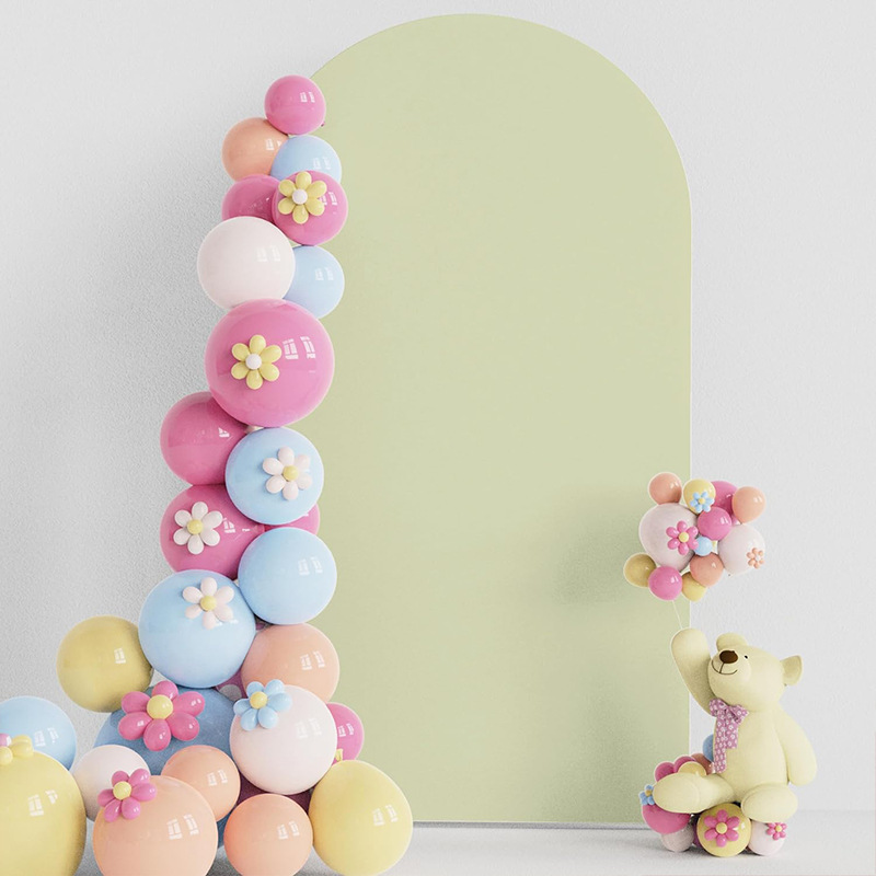 Amazon Hot Selling Scene Layout Arch Set Iron U-Shaped Arch Wedding Party Background Cloth Decorative Background Wall