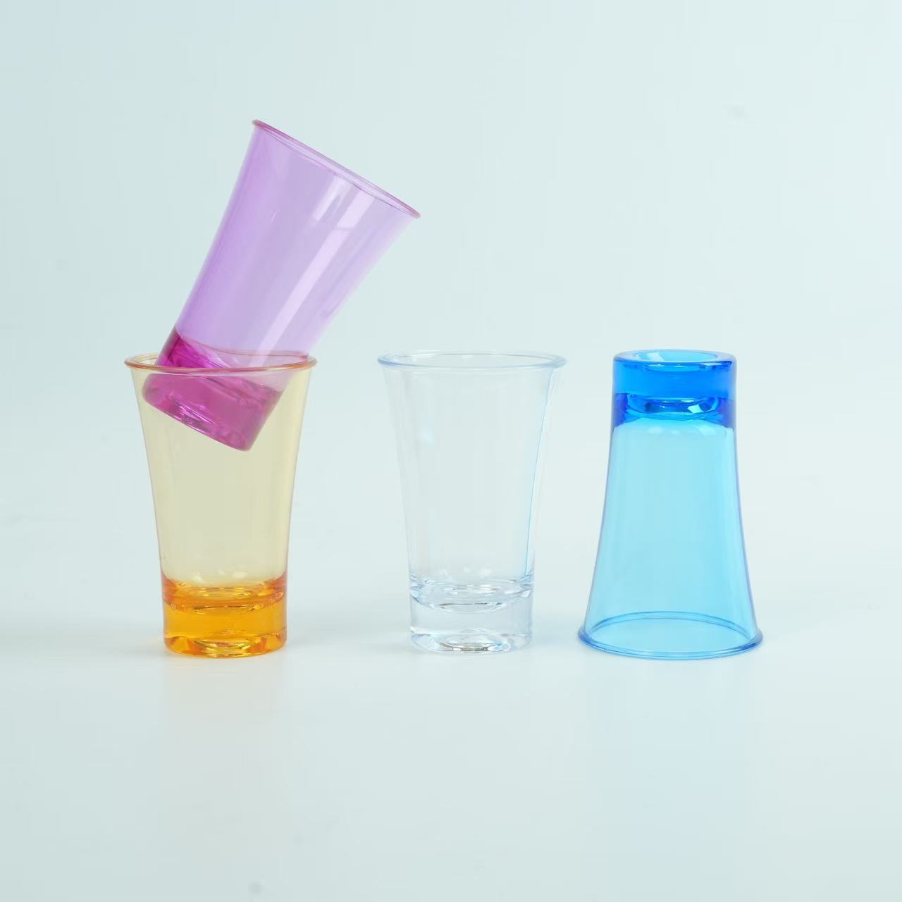 Plastic Cup bullet Cup plastic white wine glass b52 one Cup spirits Cup bar creative swallow cup color Cup