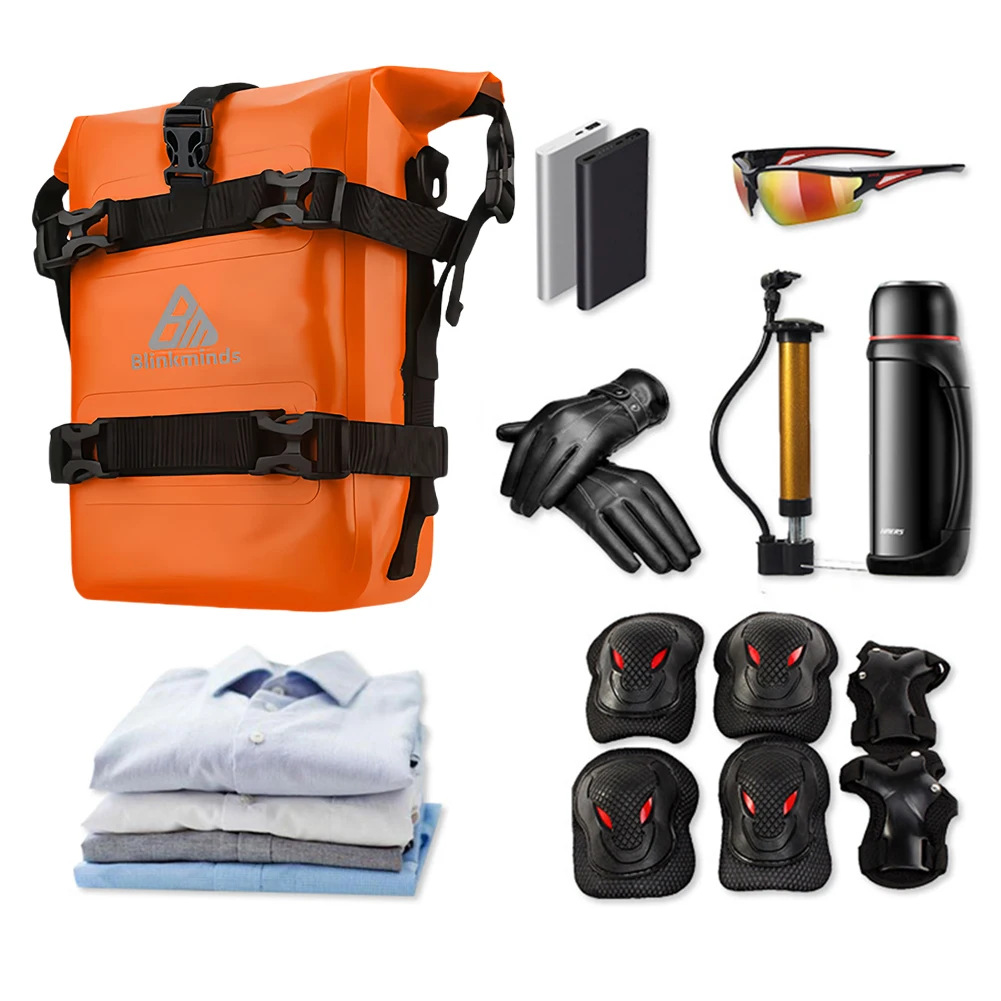 Cross-border motorcycle riding bumper side bag large capacity tool waterproof quick release side hanging motorcycle travel bar bag