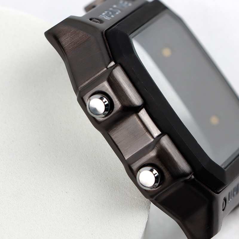 Metal Electroplated Case Integrated Adaptation 30.5*30.5 Digital Movement Drop-Resistant Ae1200 Generation Watch Case