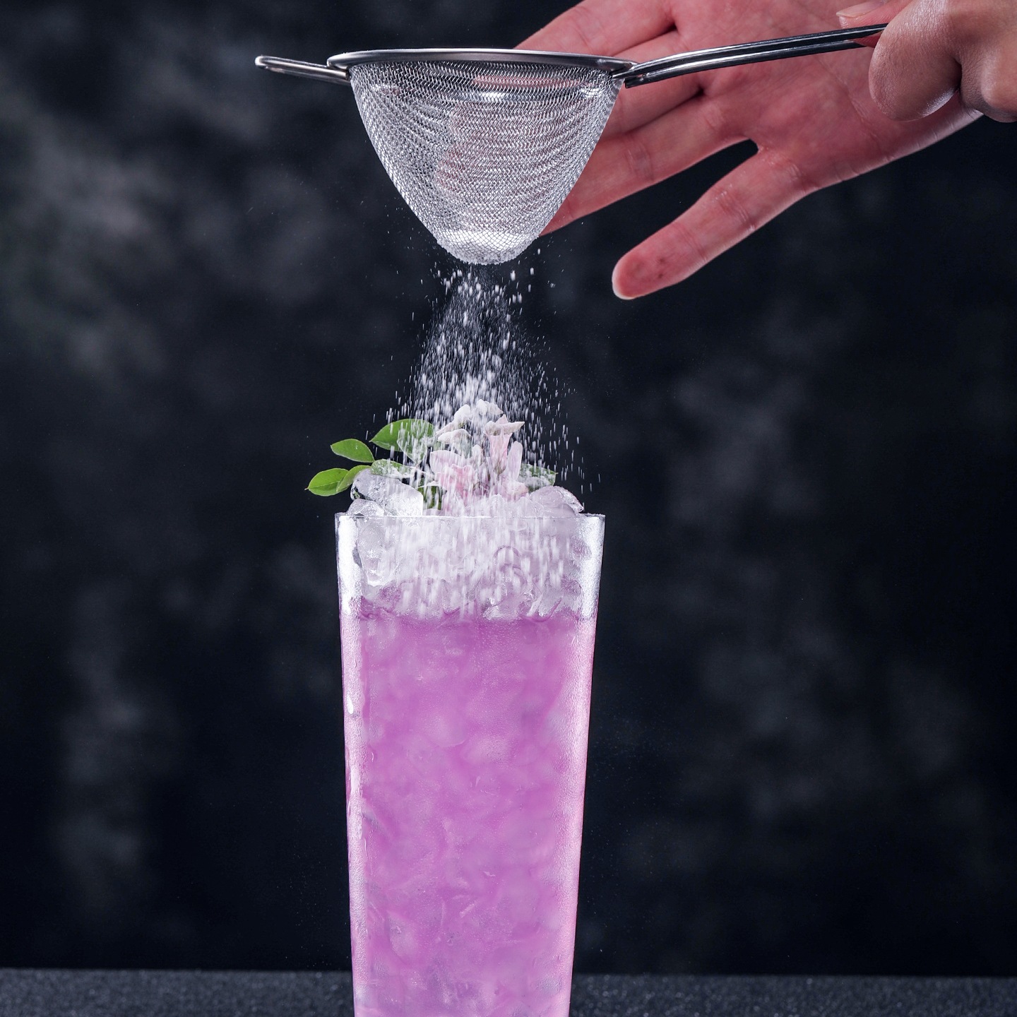 304 Stainless Steel Triangular Fine Filter, Bartending Ice Filter, Soy Milk Small Leakage Net, Double-Layer Filter Sieve