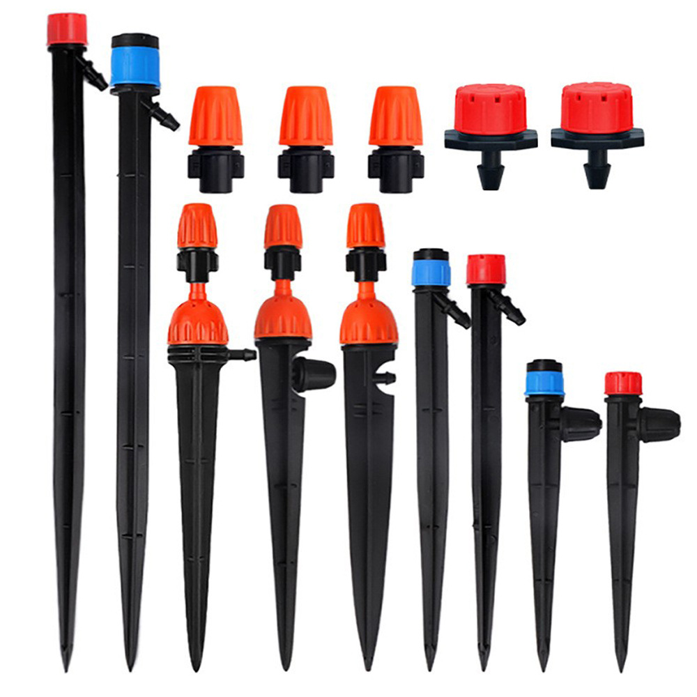 Nozzle Watering Ground Irrigation Nozzle Little Red Riding Hood Dripper Adjustable Flow Dripper Gardening Micro-Spray Drip Irrigation Nozzle