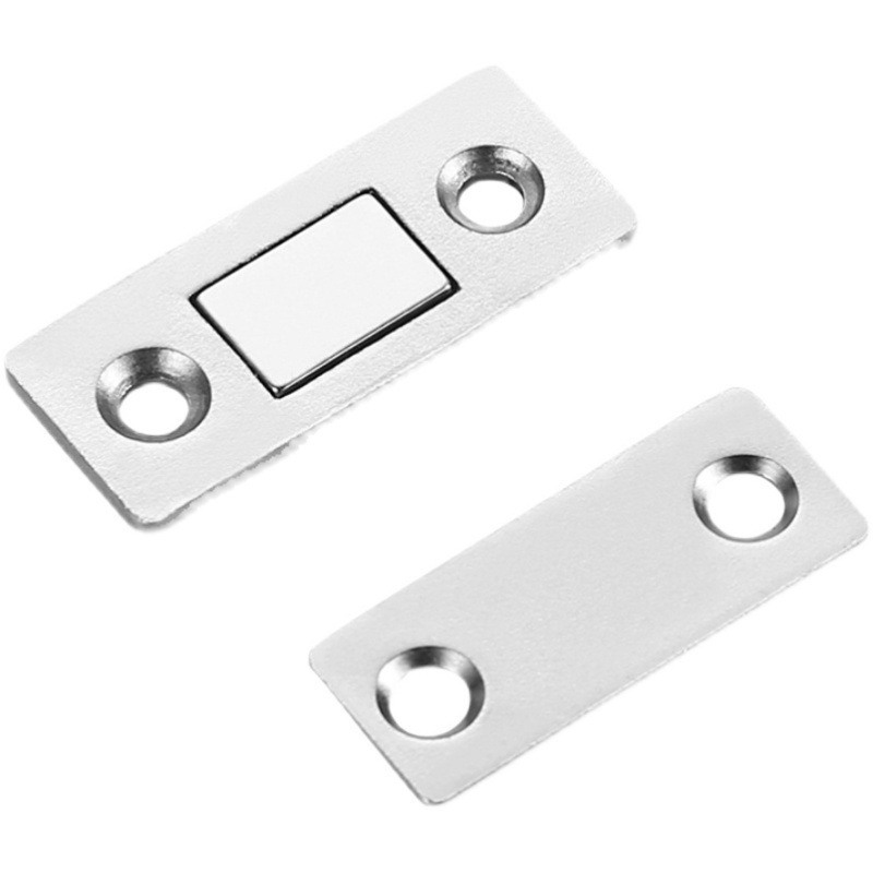 No-Drill Magnetic Sliding Door Wardrobe Door Self-Adhesive Magnetic Strip Patch Invisible Sliding Door Magnet Strong Magnetic Door Stopper