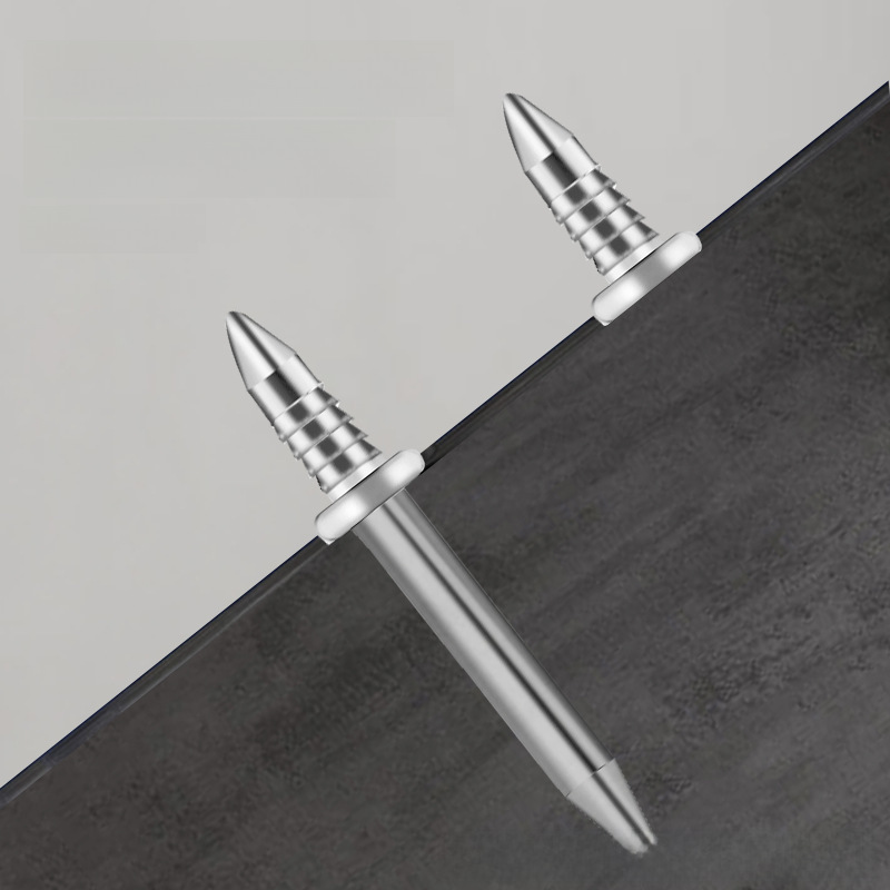 High-strength skirting line special seamless single angle nail two-way horn nail nail nail-free eye invisible nail two-way double-headed nail