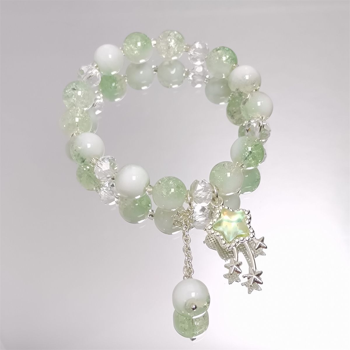 New Mori-Style Fairy Crystal Meteor Bracelet Ins Niche Design Sweet Versatile Student Jewelry Best Friend Bracelet