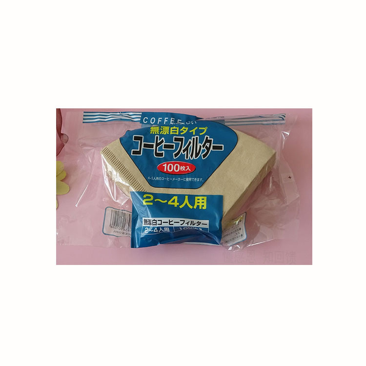 Coffee machine filter paper 100 hand punch V60 drop filter cup filter paper coffee pot filter paper U102 fan-shaped coffee filter paper