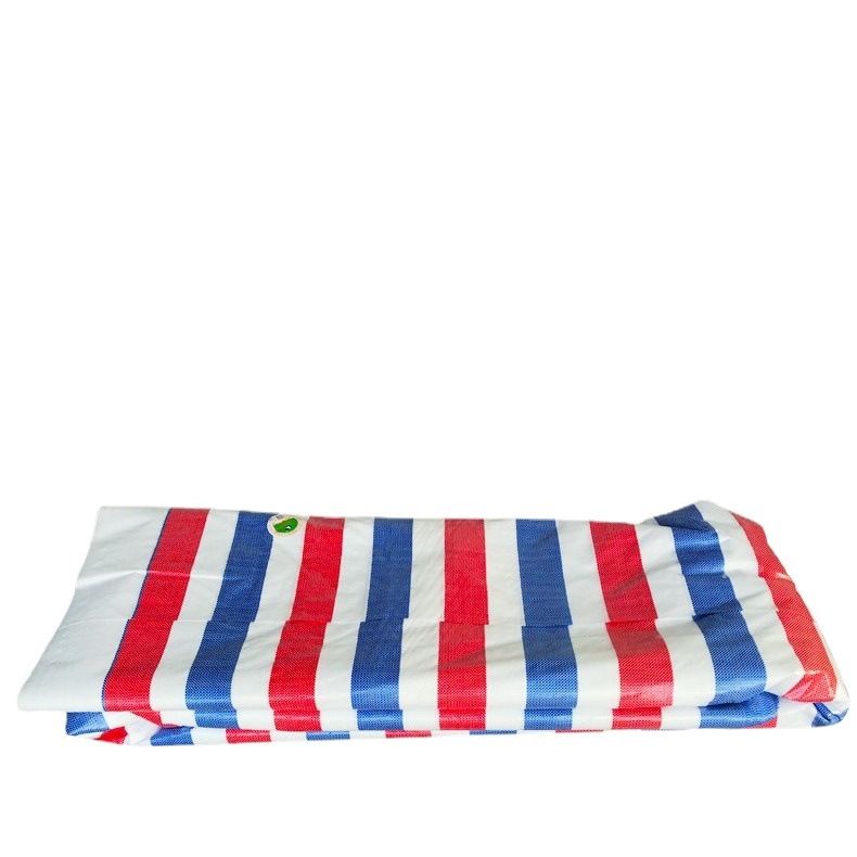 Walrus Waterproof Tarpaulin Mining Special Color Strip Cloth Engineering Construction Site Tarpaulin Cover Dustproof and Rainproof Color Strip Cloth Plastic