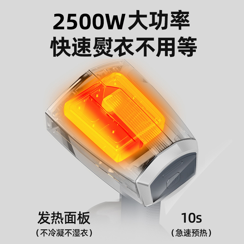 新款跨境手持挂烫机干湿两用蒸汽电熨斗便携式大功率蒸汽刷熨烫机