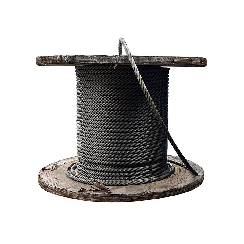 Factory wholesale 6x 37 multi-strand braided wire rope smooth oiled wire rope 6mm series lifting oil rope