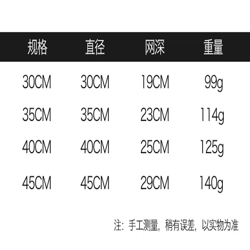 Manufacturer Wholesale Aluminum Alloy Net Anti-Hook 3540 Imitation Carbon Fishing Replaceable Net Pocket Fishing Net Net Head