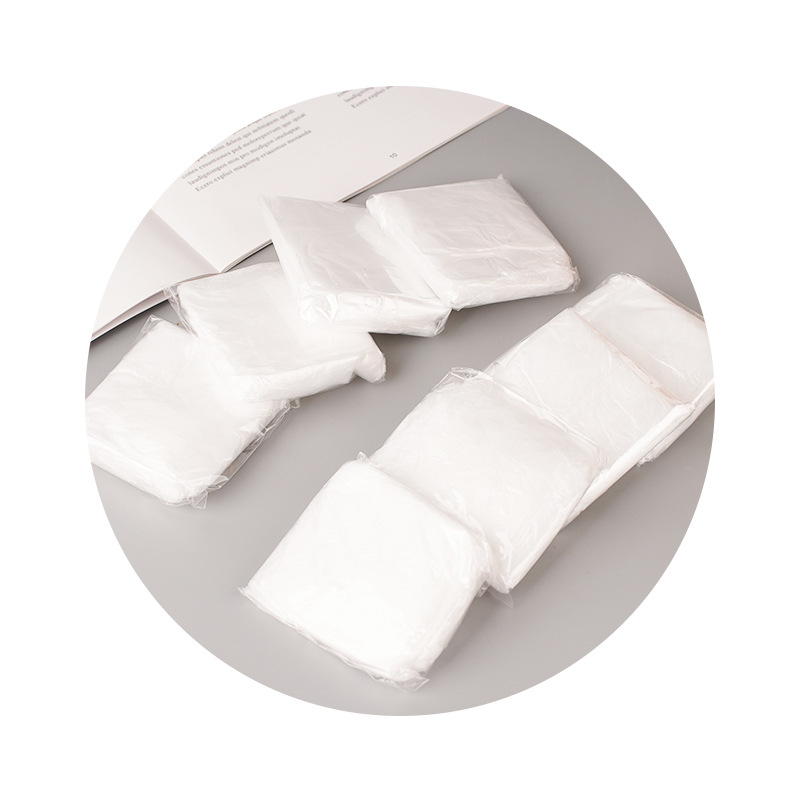 Elastic band disposable shawl scarf independent packaging 100 × 100 hair dye plastic oil-proof scarf