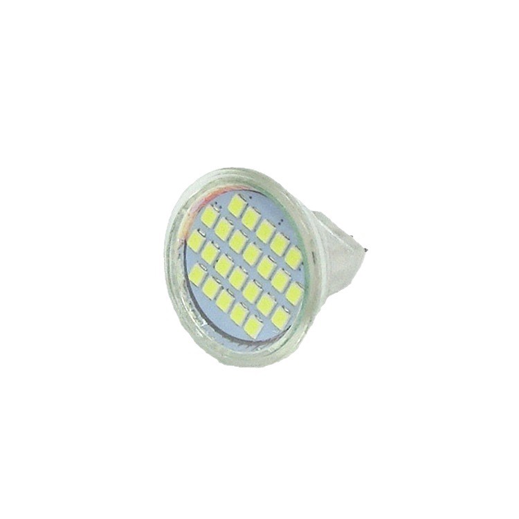Factory sale LED lighting MR11-24SMD-2835 glass lamp Cup LED spotlight with cover Cup lamp DC12V