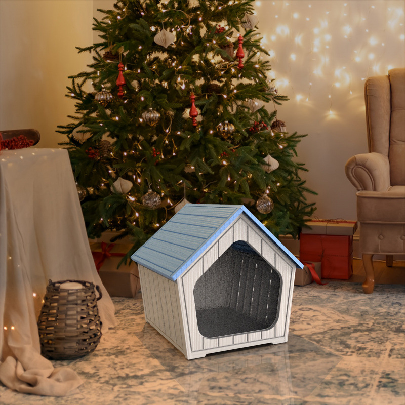 J 578 Imitation Wooden Cat House Outdoor Cat House with