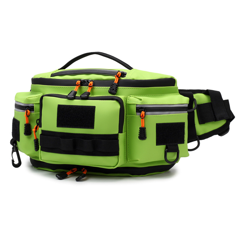 Large Capacity Outdoor Luyao Pole Bag Moisture-proof Multifunctional Outdoor Fishing Bag Portable Waist Bag Cycling Storage Bag