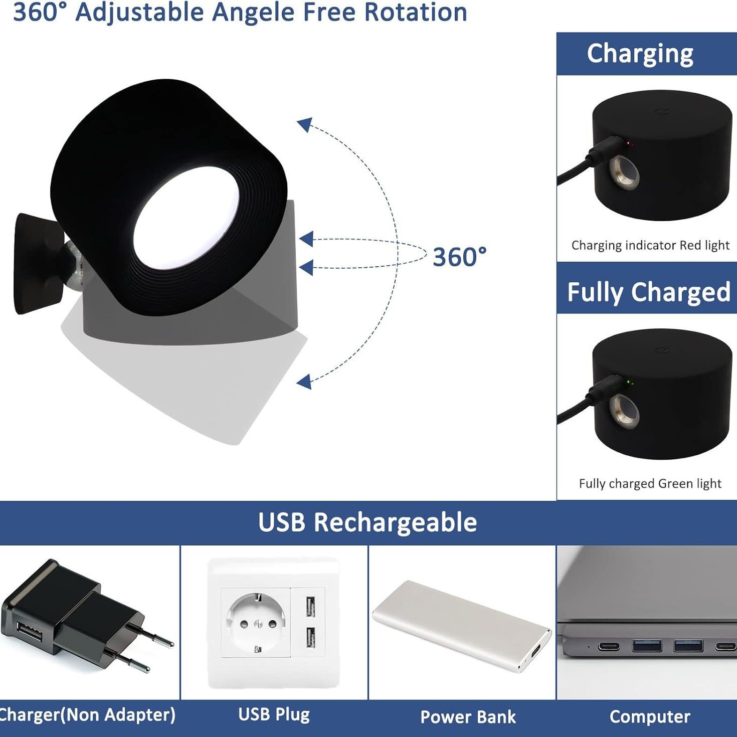 Small Round Lamp K37 Wall Lamp Rgb Warm White Ambient Light Garden Lamp Magnetic Amazon Hot Seller