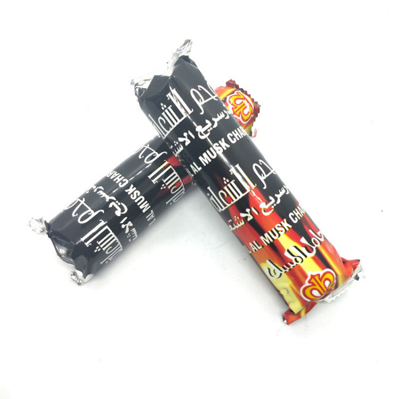 Large Quantity Preferential 10 Pieces/Roll Fruit Wood Quick-Burning Charcoal Fire Starter Charcoal Block Barbecue Charcoal