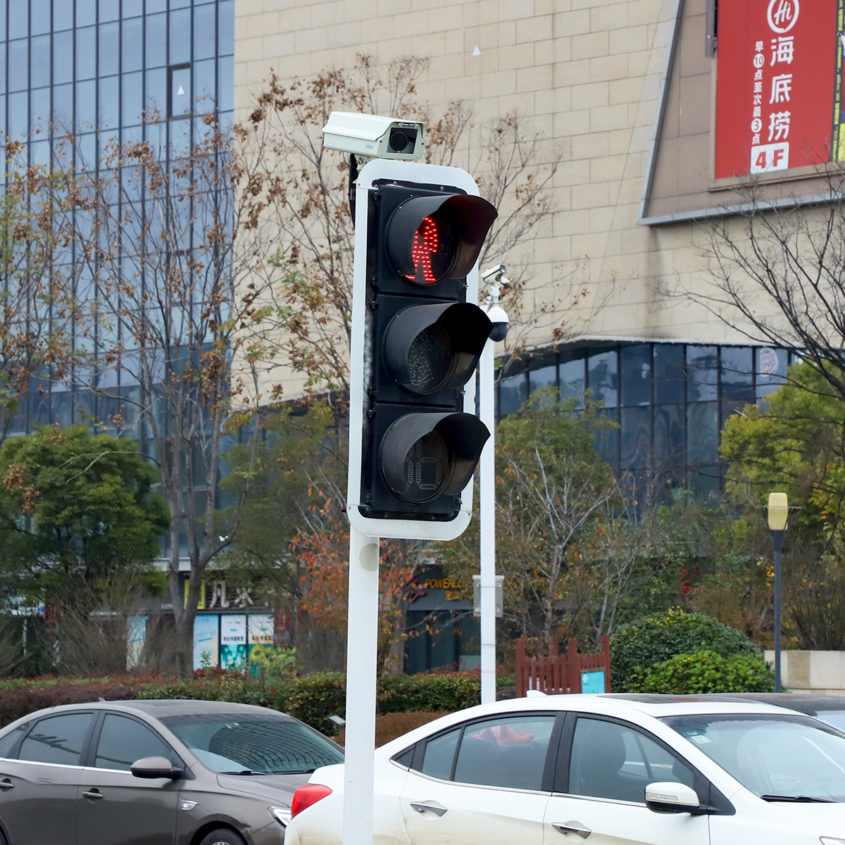 Led Signal Light Pole Manufacturers Supply Traffic Signal Lights Customized Traffic Light Pole Octagonal Pole Signal Light Frame