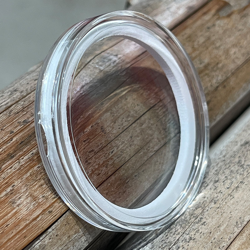 Coin Collection Storage Box Pvc Round Box Transparent Plastic Round Box One Corner and Half Circle One Yuan Packaging Single Shot Will Not Be Shipped