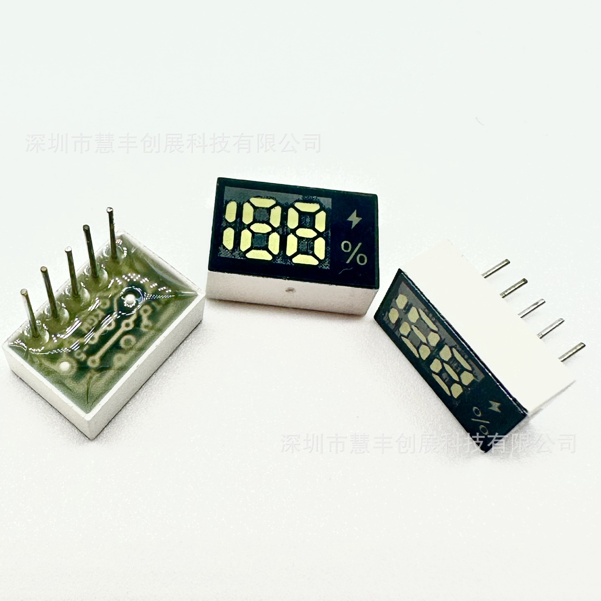 Factory direct led 188 digital tube LED two half white green belt symbol% hand warmer Bluetooth headset