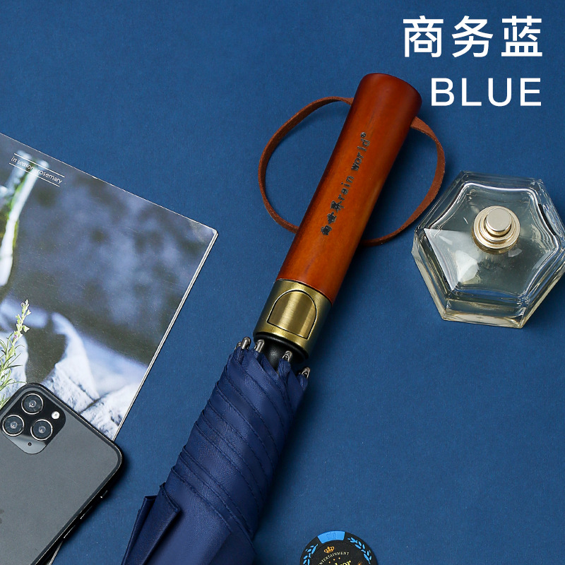 Umbrella wholesale oversized business men's golf umbrella automatic straight long handle umbrella gift advertising umbrella printed logo