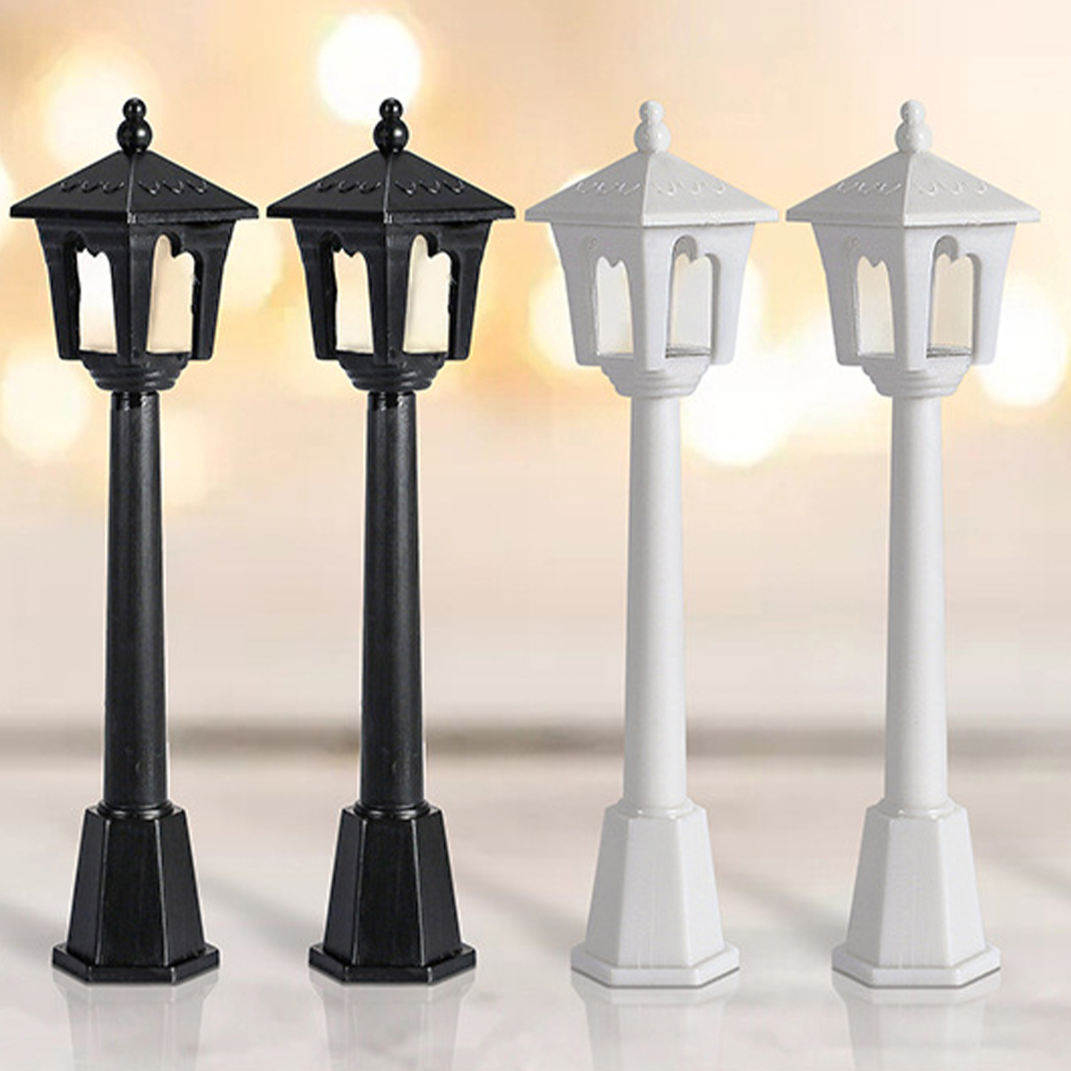 WS2-8 8cm 10cm street lamp Christmas accessories doll house Christmas street lamp manufacturers supply
