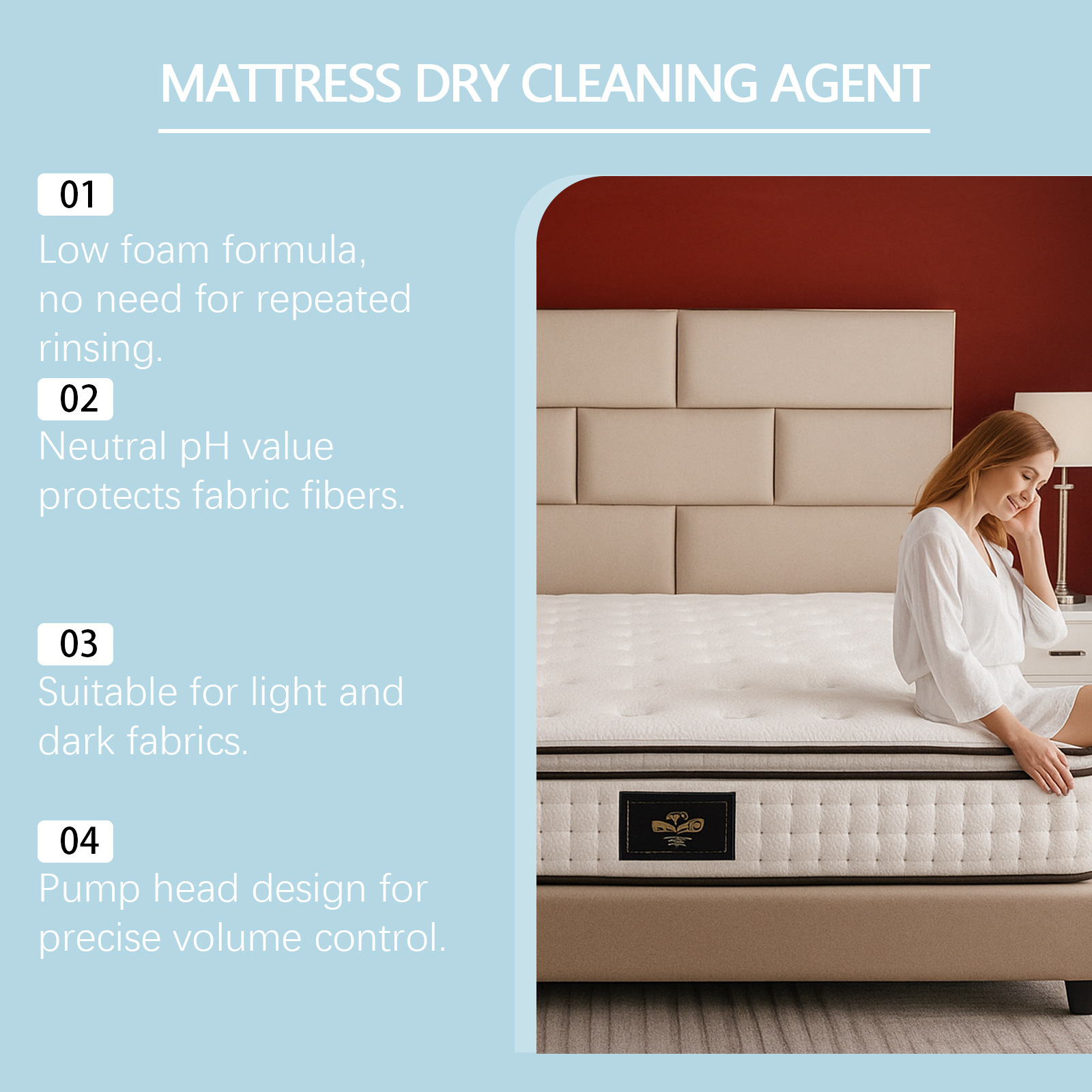 Jakehoe Mattress Cleaner Mattress Carpet Oil Stains Dirty Maintenance Daily Household Multifunctional Cleaner