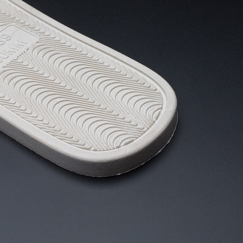 Wave pattern pvc resin sole square toe closed bottom unisex pvc sole movable slippers bottom wholesale