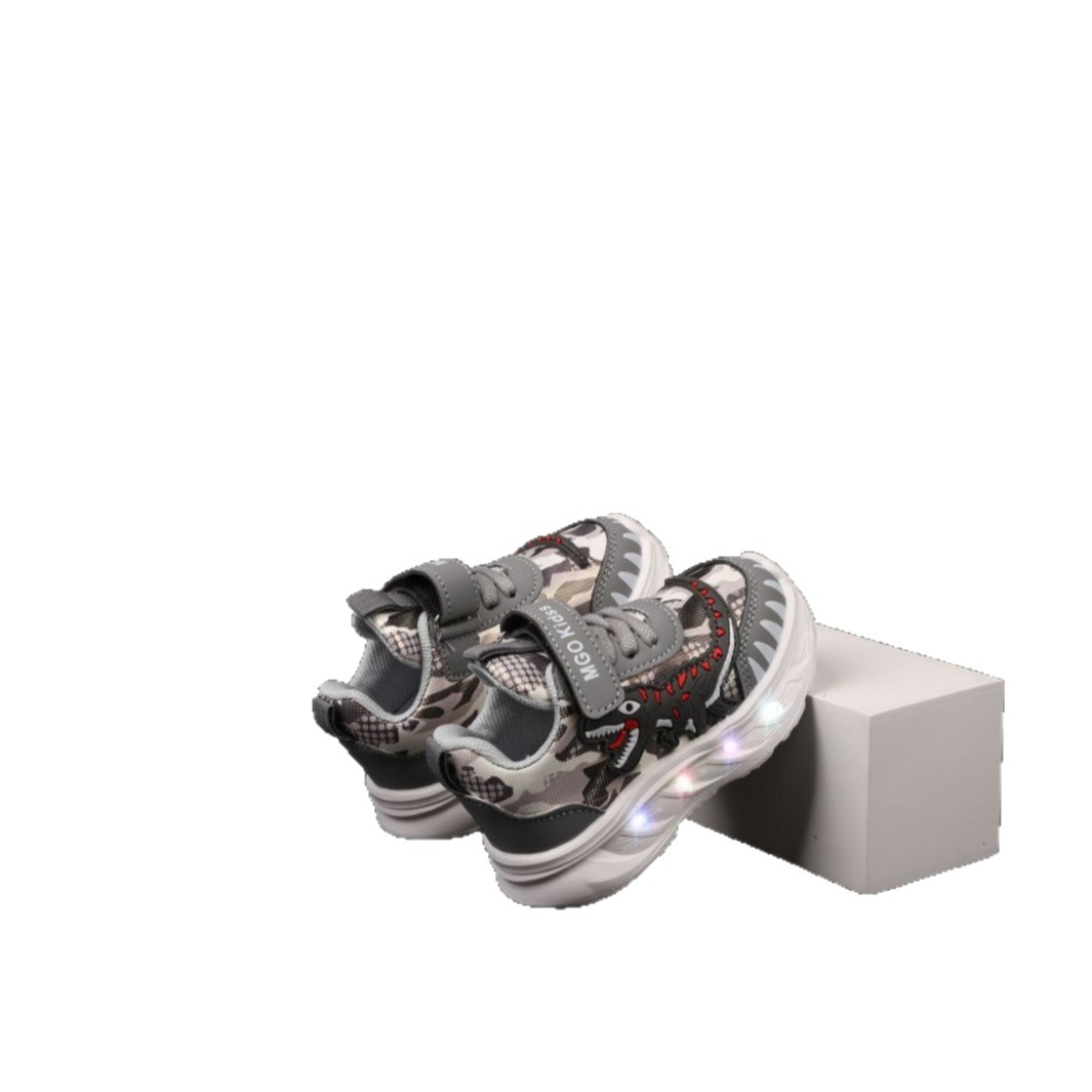 2025 Spring New Cartoon Boys Dinosaur Sports Shoes Children's Casual Shoes Dad Shoes Wholesale Baby Light Shoes