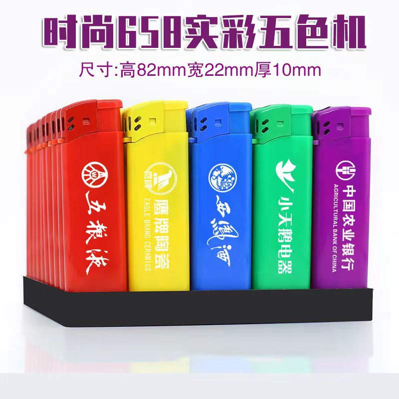 Factory wholesale one-time lighter custom logo creative advertising windproof lighter printing laser engraving characters