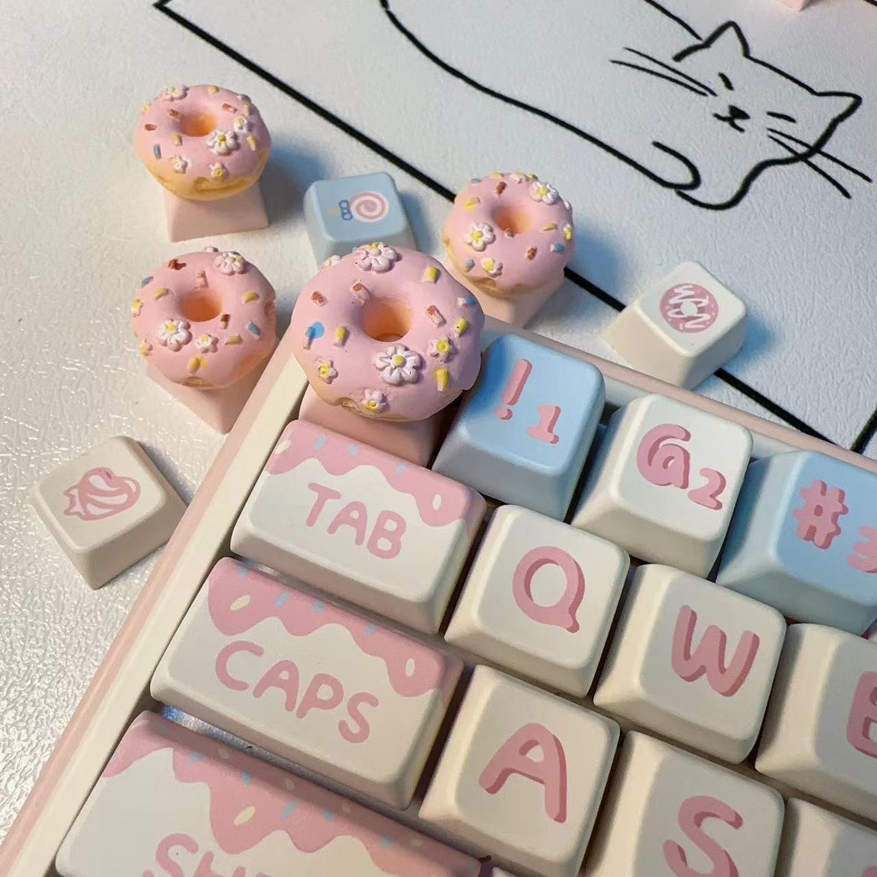 Personalized Keycap Xda Height Pbt Bow Special Key Small Red Book Hot-Selling Style Cartoon Single Keyboard Cap