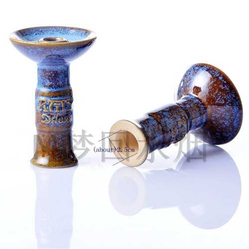 Hookah Ceramic Head Smoke Pot Amy Smoke Bowl Hookah Bowl Glazed Medium Hole Arabian Shisha Accessories