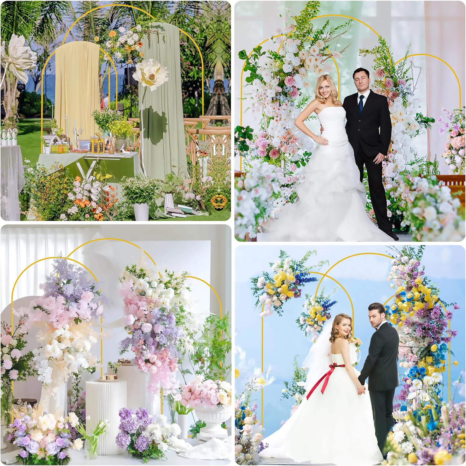 Amazon cross-border metal arches wedding birthday party venue layout props a variety of arches wholesale