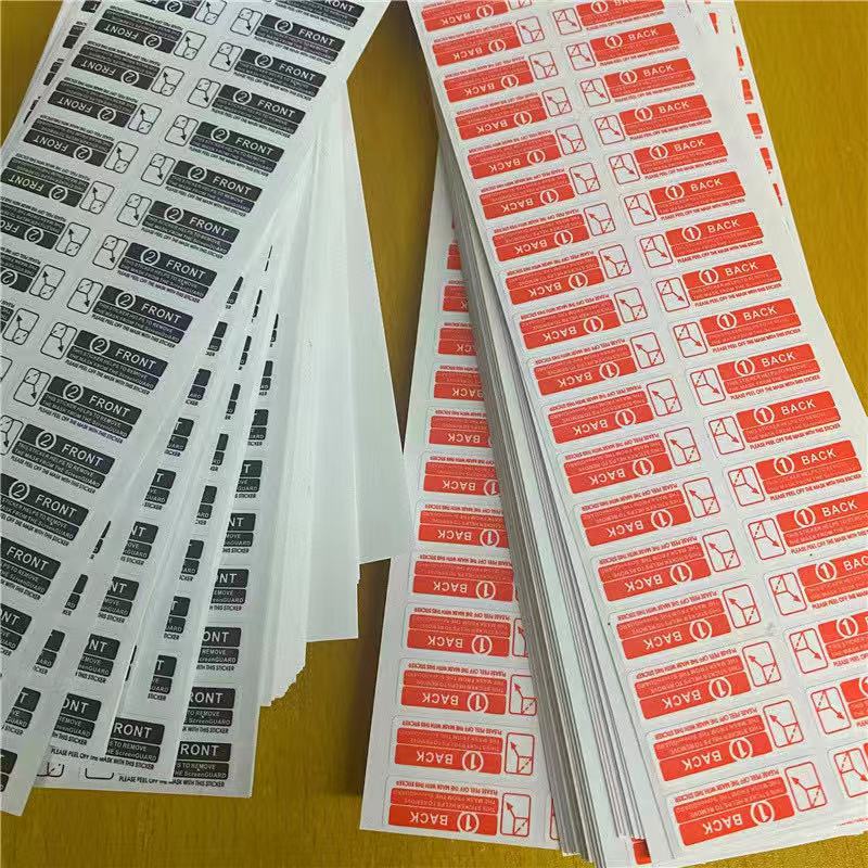 Factory direct mobile phone protective film tempered film label hand tear label mobile phone protective film with No. 1.2 label