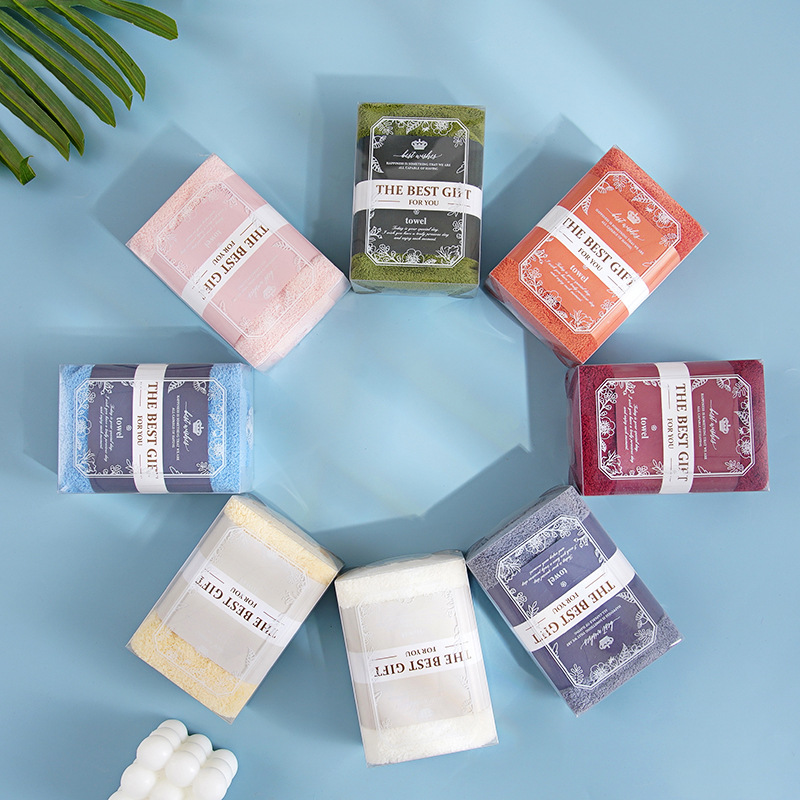 Bear Towel Companion Gift Box Wedding Return Gift Wedding Company Event Gift Gift Wholesale Coral Velvet Gift Box