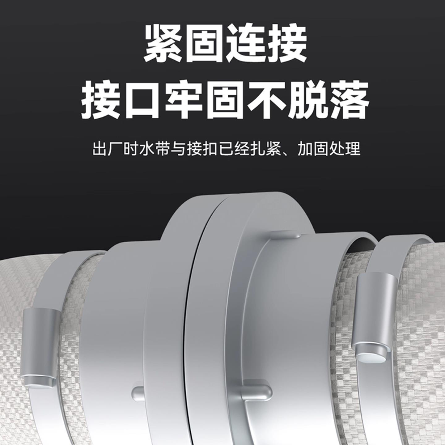 Firefighting Hose 65mm National Standard with Connector Clamp High-Pressure Thickened Water Gun Connector 2.5 Inch 25/ 50m