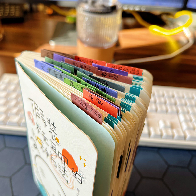 Наклейки для индексации бумаги, студенческие ярлыки, офисные стикеры, маркировка, учет, запечатывающие наклейки