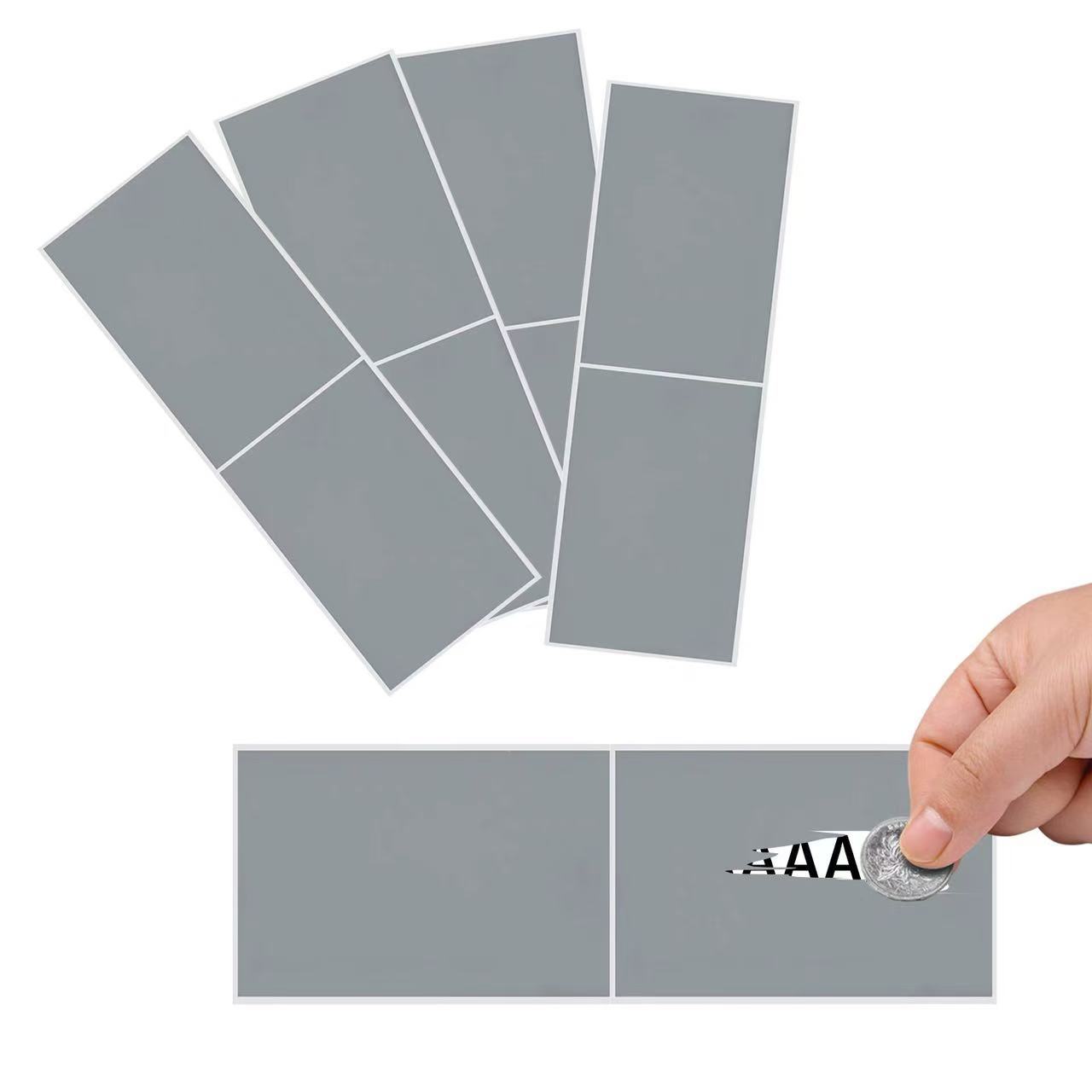 Large Scratch-Off Film Coating Scratch-Off Sticker Homemade Scratch-Off Card Scratch-Off Layer DIY Holiday Cover Scratch-Off Silver