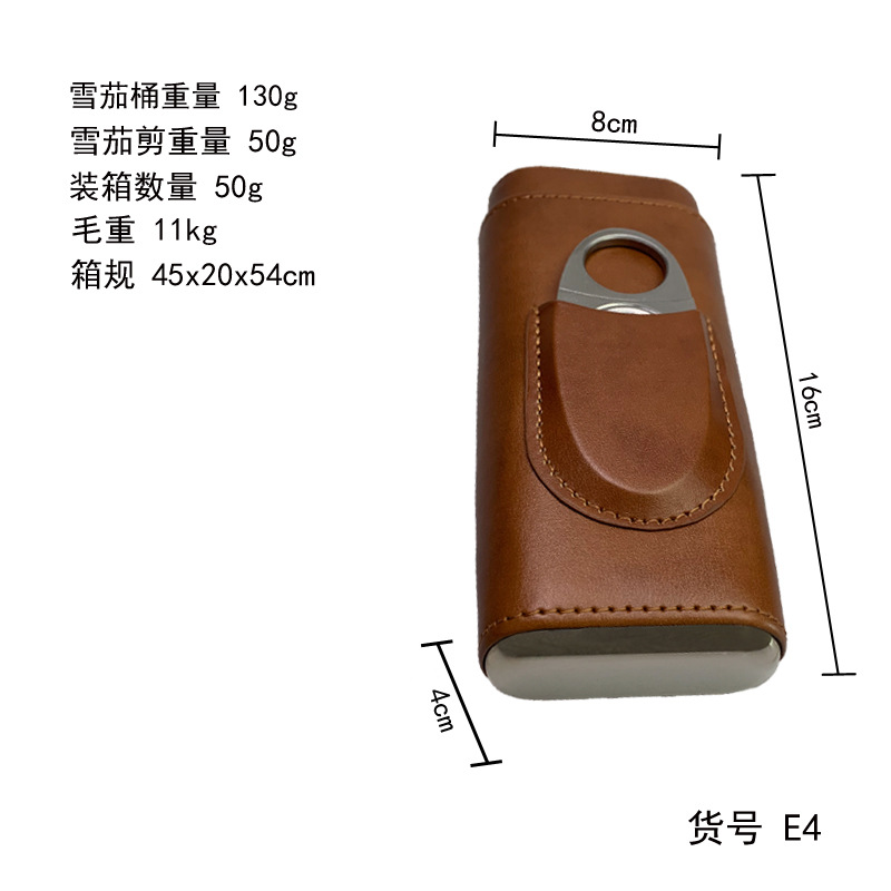 ✅Free Shipping Dongguan Two-end Hardware Cigar Set Cigar Scissors Cigar Moisturizing Box Goya Cedar Wood Storage Box