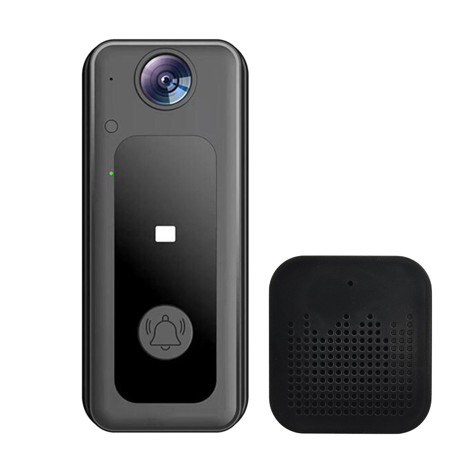 Foreign Trade Tuya Low-Power Video Doorbell Intercom Mobile Phone Monitoring Wifi Smart Doorbell Ip65 Level Ding Dong Set