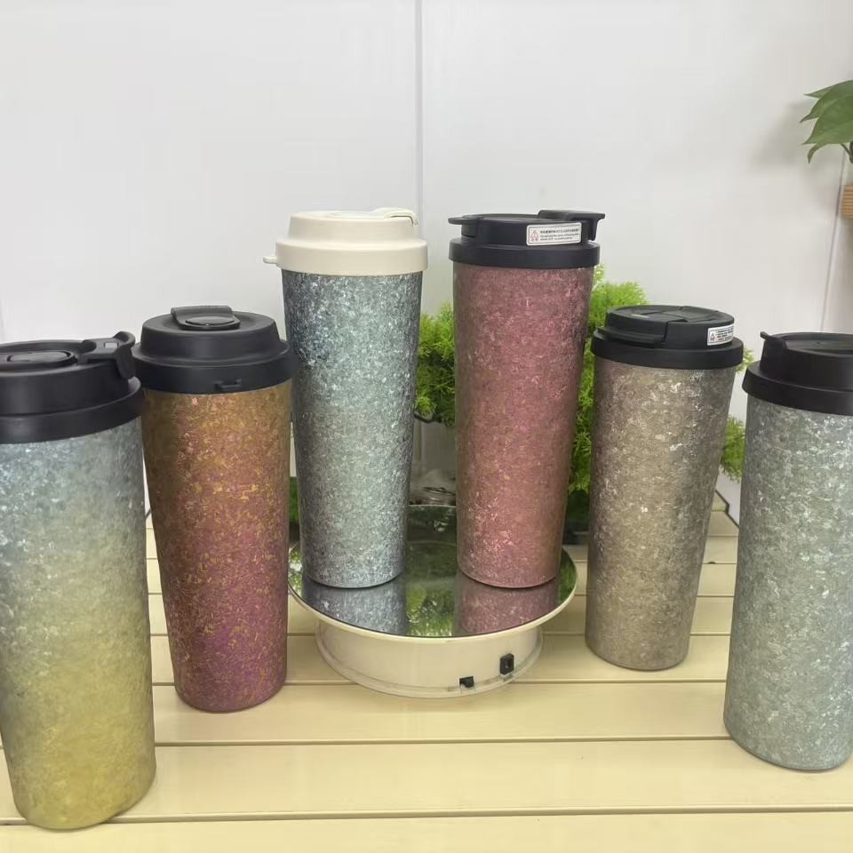 Double-Layer Pure Titanium Beer Cup, Vacuum Insulation and Cold Insulation Titanium Beverage Cup, Car-Mounted Mouth Cup, Outdoor Portable Coffee Cup
