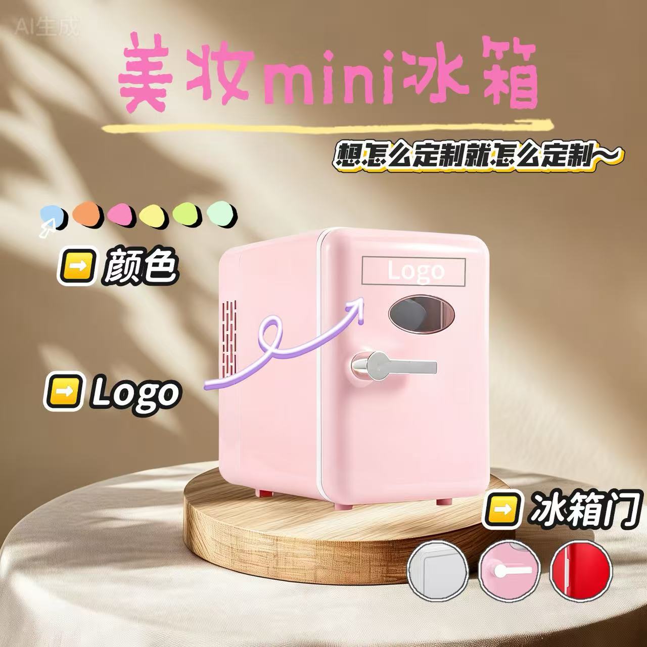 Small Refrigerated Refrigerator 4L Mini Refrigerator for Office Dormitory Silent Refrigeration USB Powered Sample Exclusive
